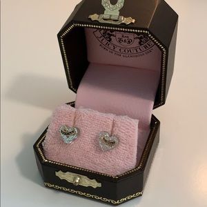 Juicy Couture Heart Stud Earrings